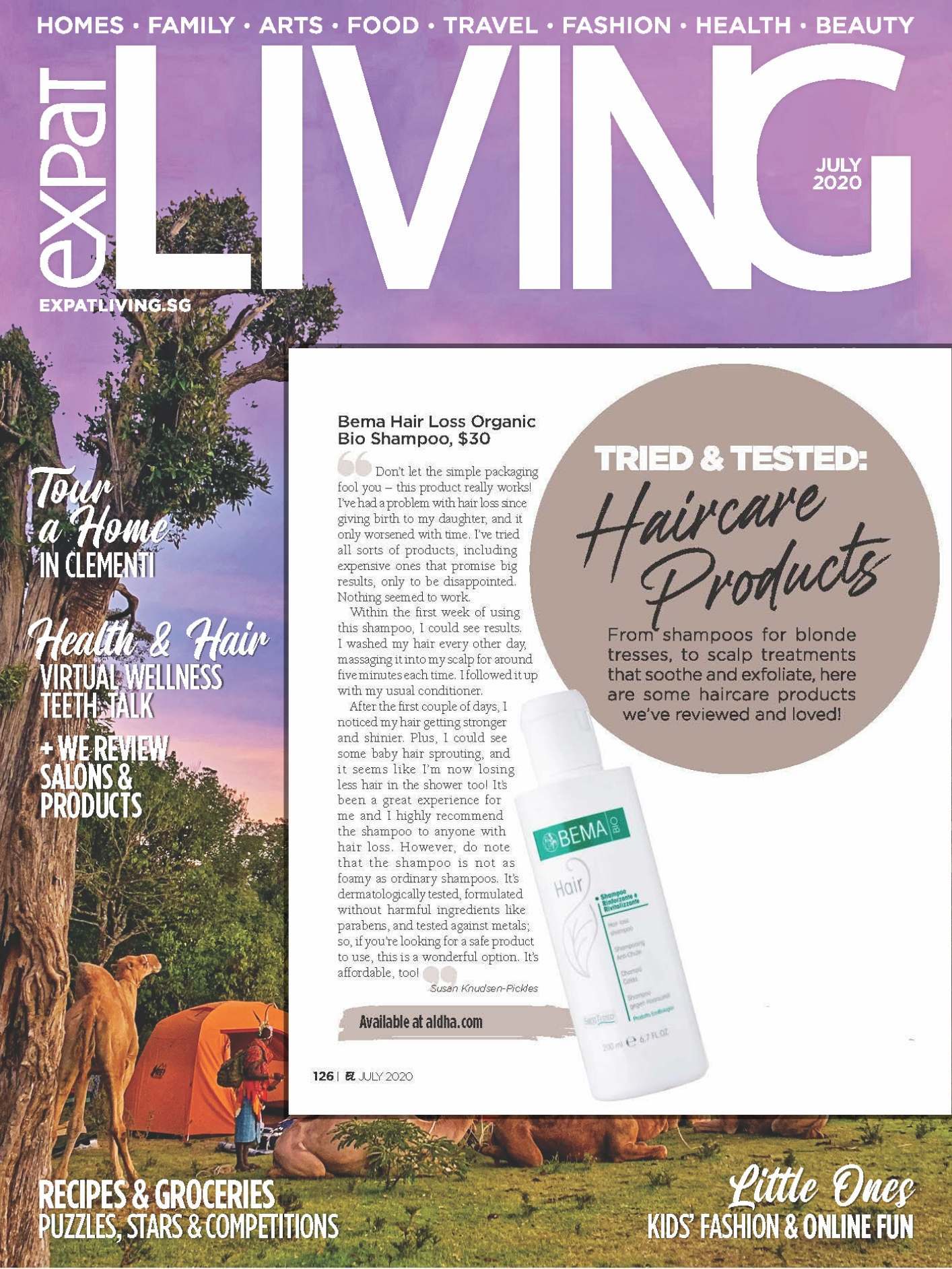 Expat Living Tried & Tested: Bema Hair Loss Organic Bio Shampoo