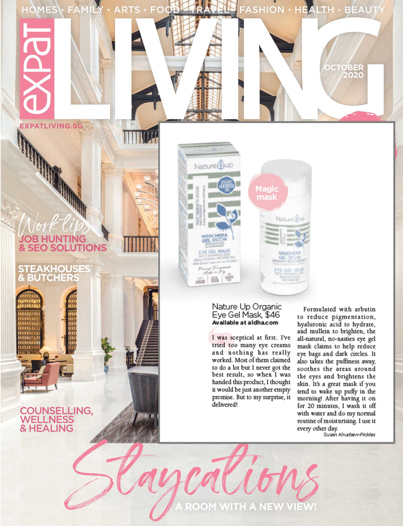 Expat Living Tried & Tested: Nature Up Organic Eye Gel Mask