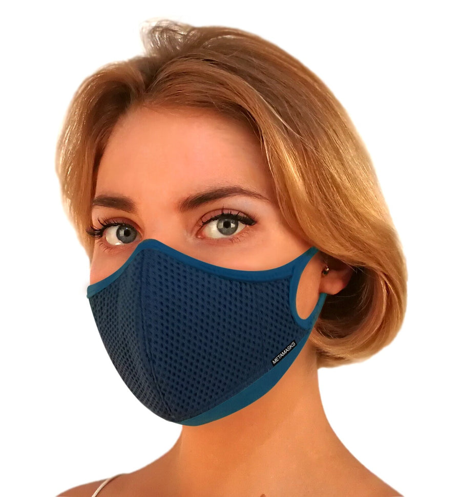 Aria Fashion N97 Face Mask with Embedded Filter. 99.99% protection at PM2.5 Microns • Super-breathable outer with organic bamboo inner. - Aldha