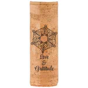 Spiritual Emoto Peace Project Cork Protective Bottle Sleeve - Aldha